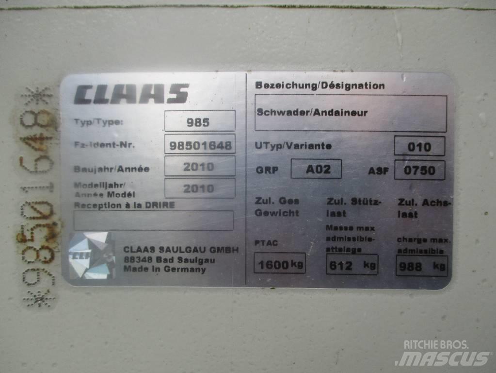 CLAAS Liner 2600 Vaalutid ja kaarutid
