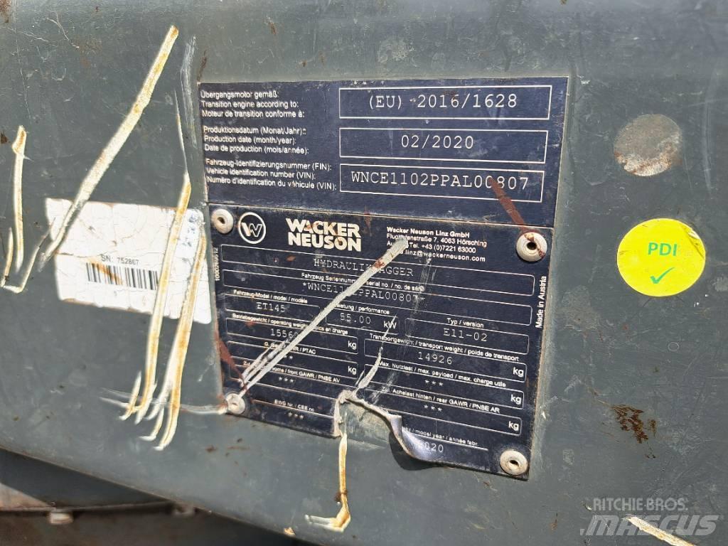 Wacker Neuson ET145 Roomikekskavaatorid