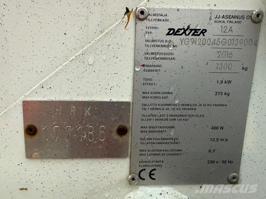 Dexter 12 A Järelveetavad korvtõstukid