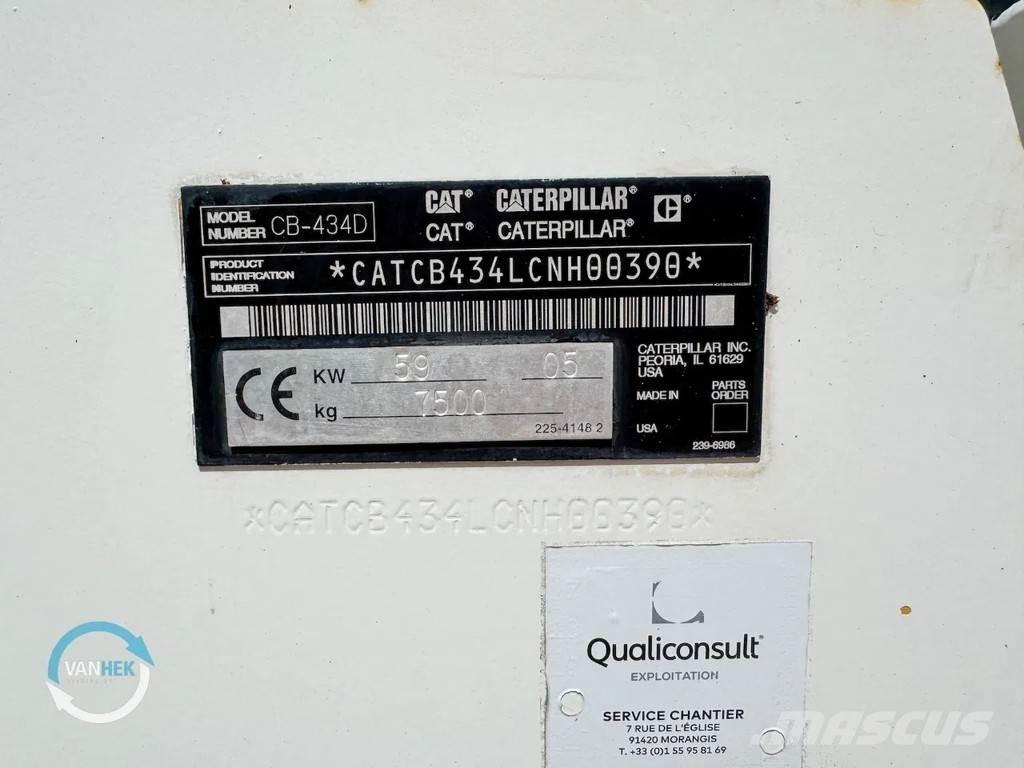 CAT CB434D Tandemrullid