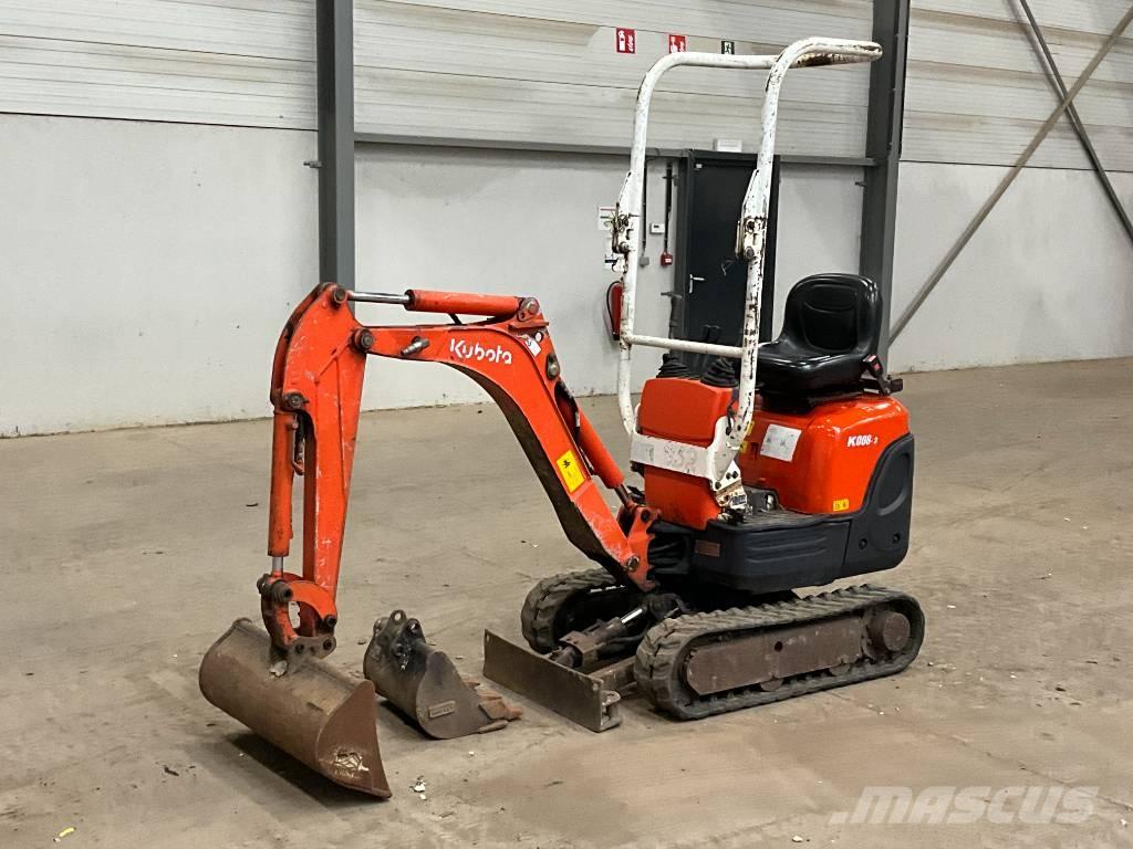 Kubota K 008-3 Miniekskavaatorid < 7 t