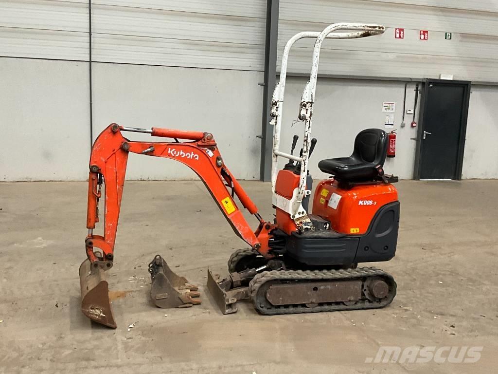 Kubota K 008-3 Miniekskavaatorid < 7 t