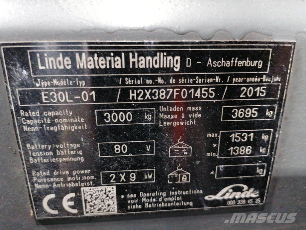 Linde E30L-01 Elektritõstukid