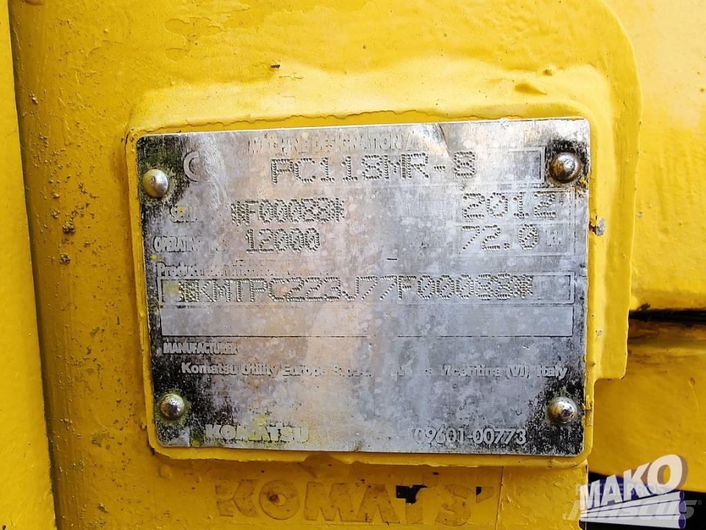 Komatsu PC 118 MR-8 Roomikekskavaatorid