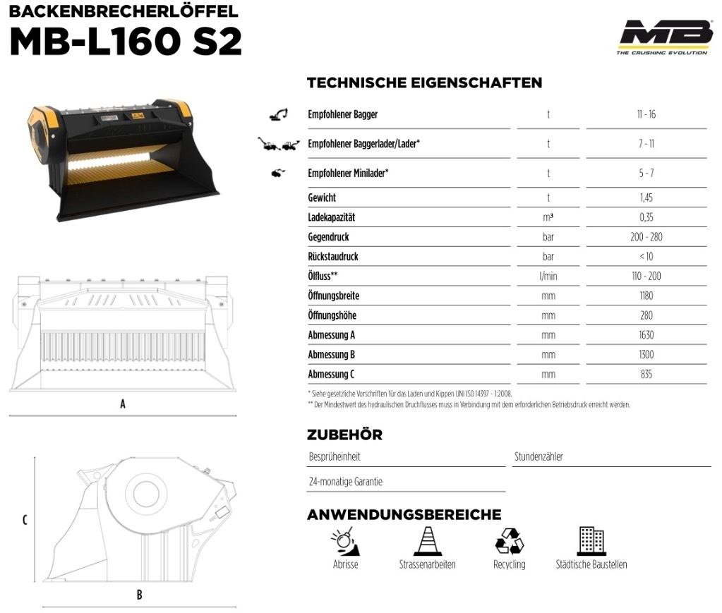 MB Crusher L 160 S2 Hüdrohaamrid