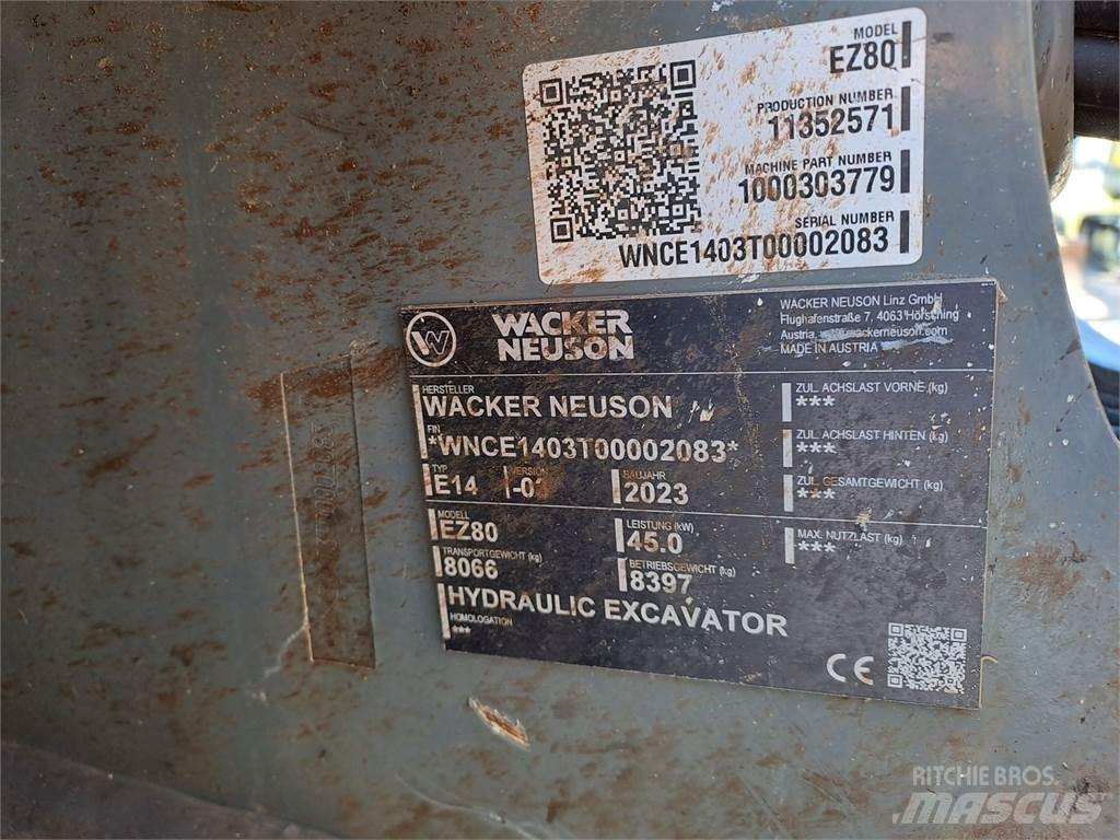 Wacker Neuson EZ80 Roomikekskavaatorid