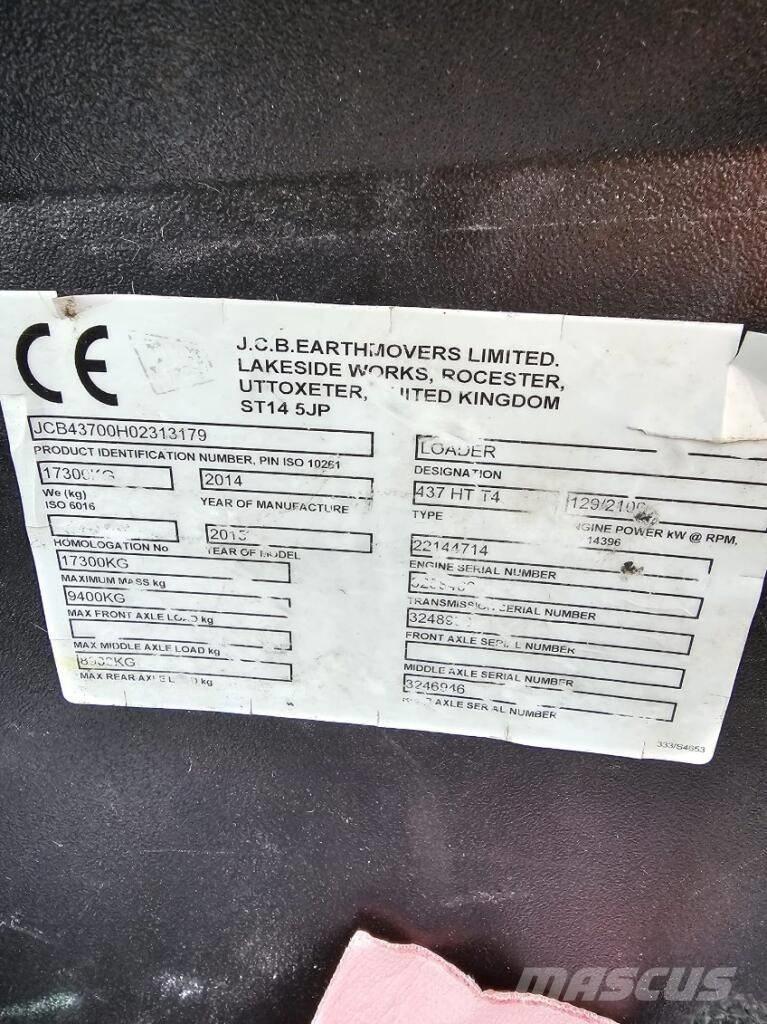 JCB 437 HT Rataslaadurid