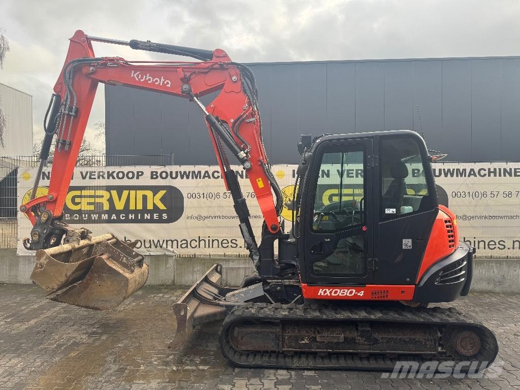 Kubota KX 080-4 Väikeekskavaatorid 7t-12t