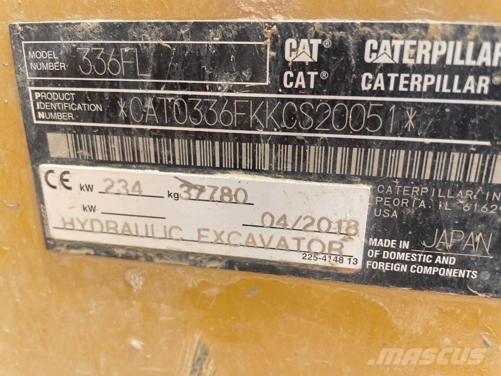 CAT 336FL Roomikekskavaatorid
