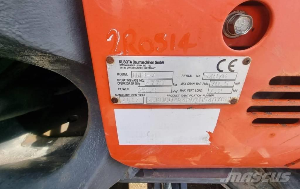 Kubota U 48-4 Miniekskavaatorid < 7 t