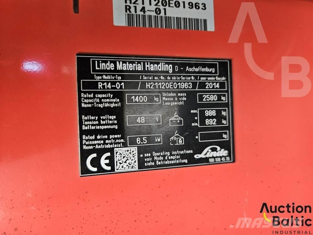 Linde R14-01 Keskmise kõrgusega komplekteerimistõstukid