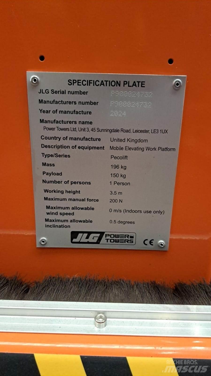 JLG Pecolift Muud tõstukid ja platvormid