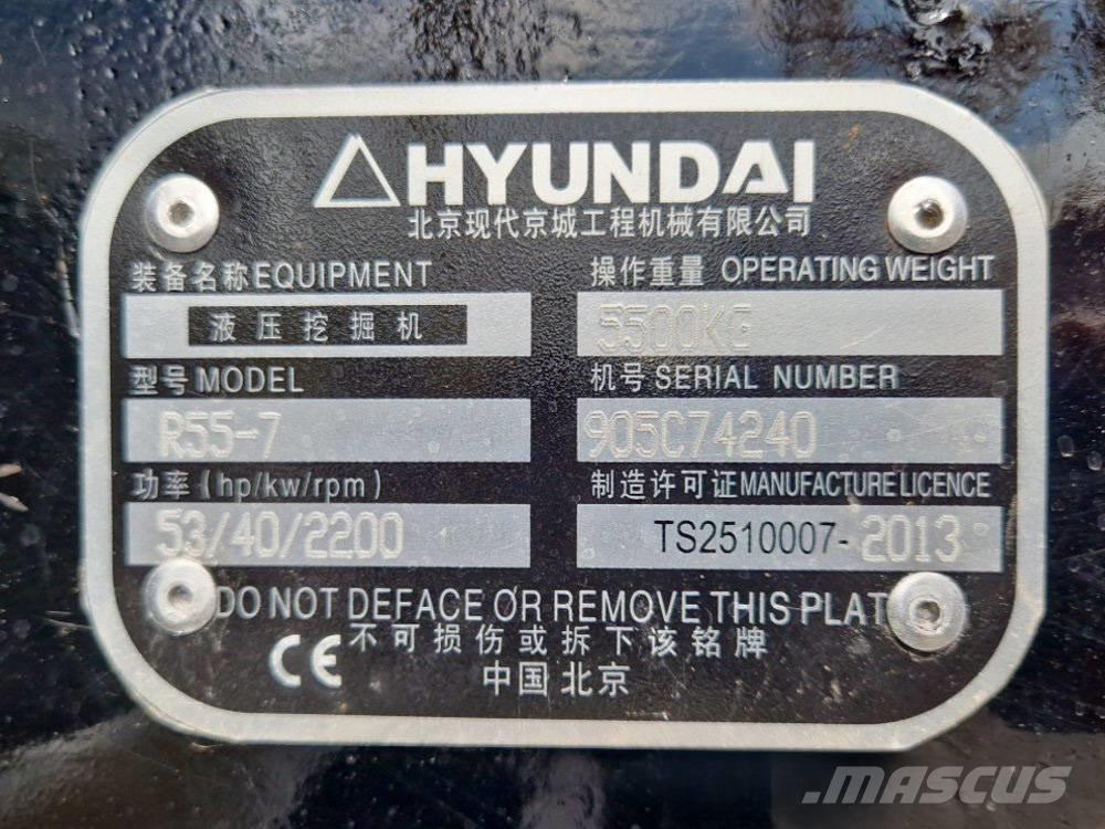 Hyundai R 155-7 Miniekskavaatorid < 7 t