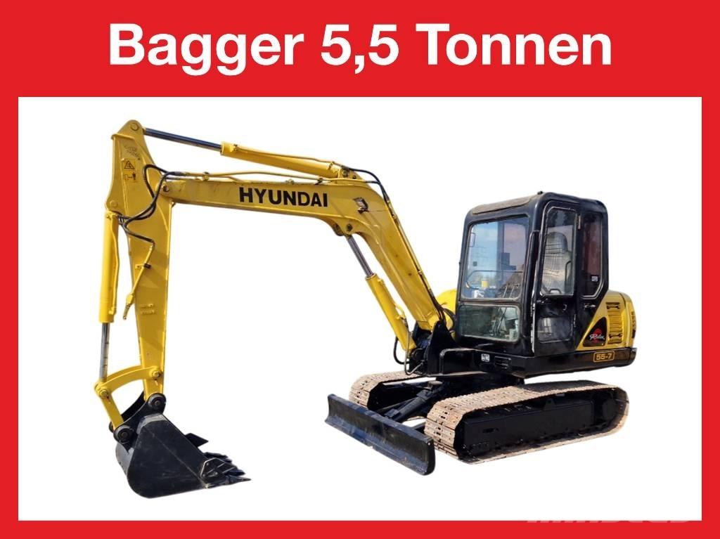 Hyundai R 155-7 Miniekskavaatorid < 7 t