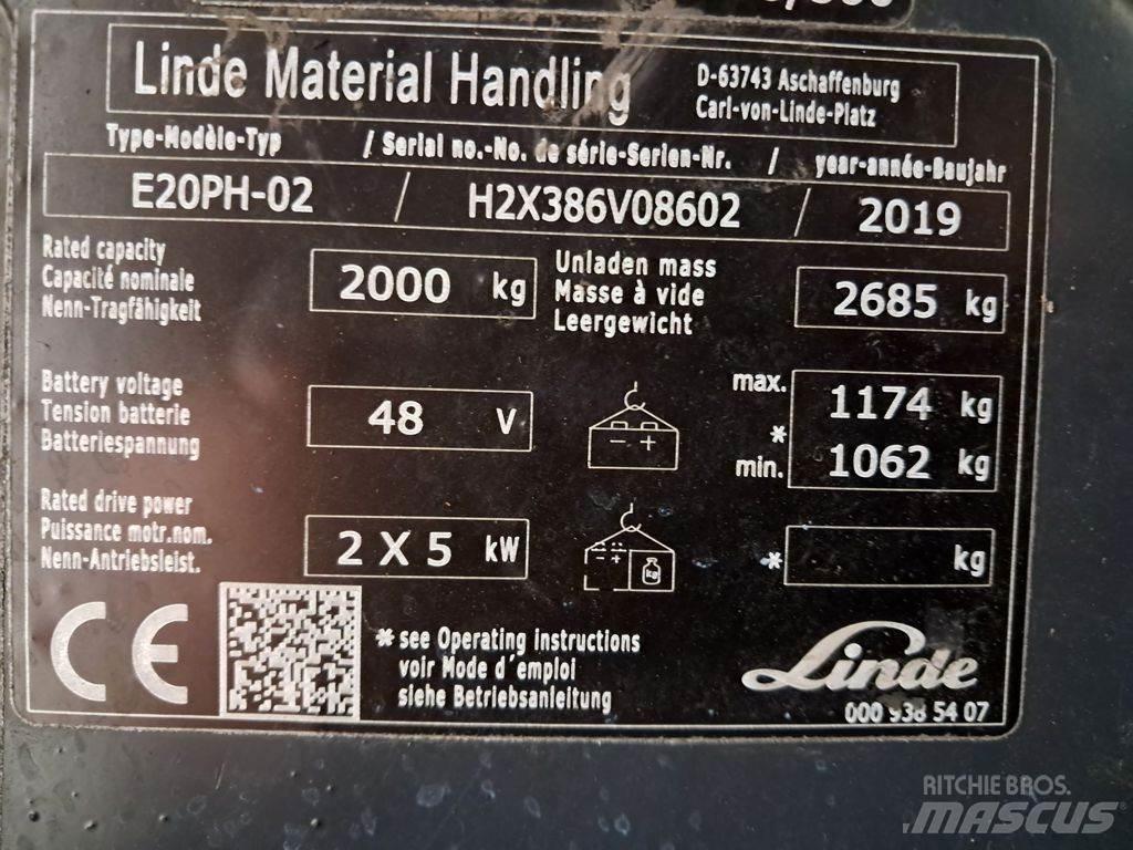 Linde E20PH-02 Elektritõstukid
