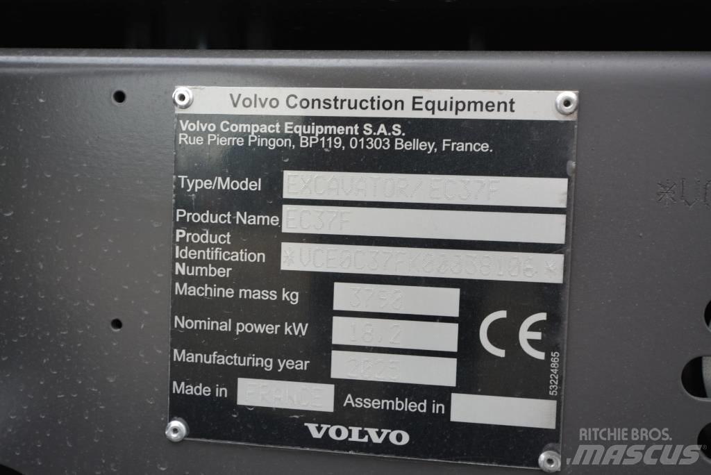 Volvo EC 37 F Aircon Miniekskavaatorid < 7 t