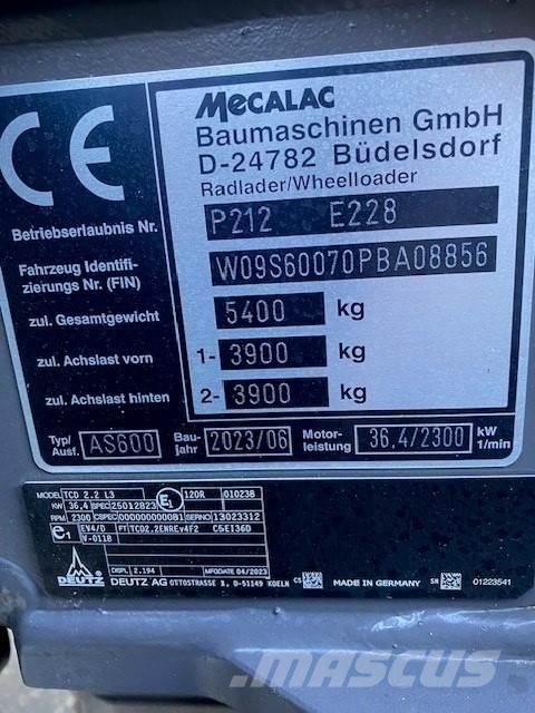 Mecalac AS600 Muud põllumajandusmasinad