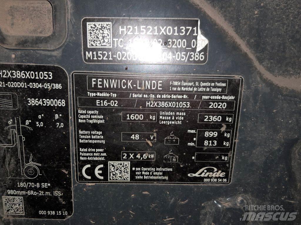 Linde E16-02 Elektritõstukid