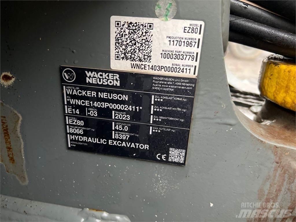 Wacker Neuson EZ80 Roomikekskavaatorid