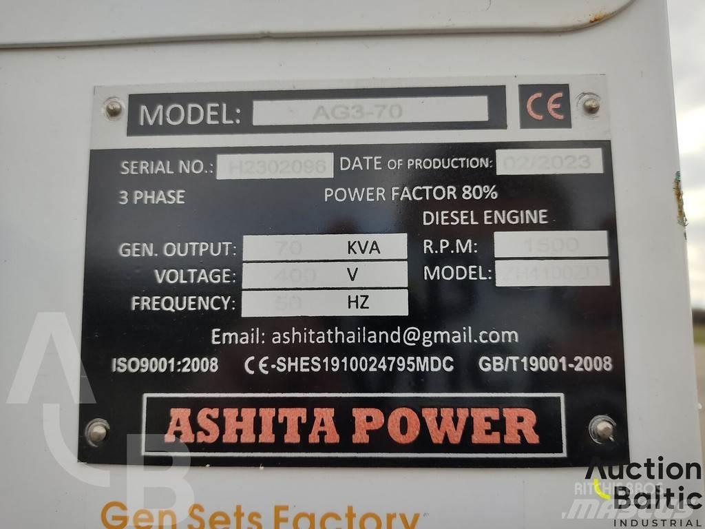 Ashita AG3-70 Diiselgeneraatorid
