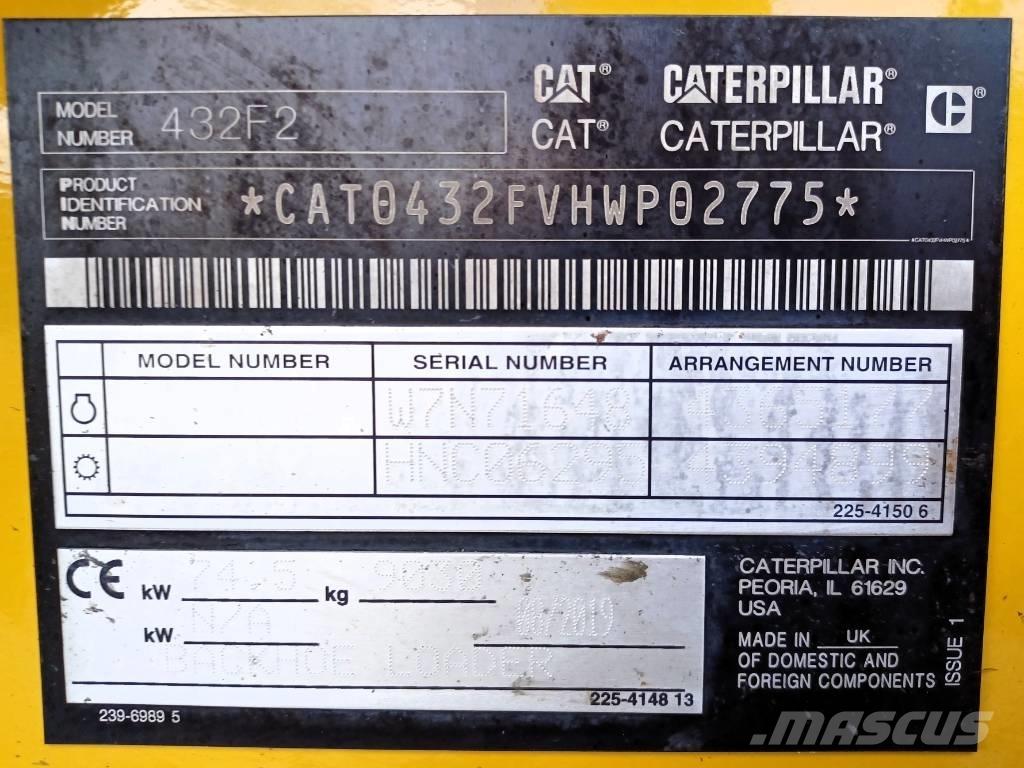 CAT 432 F Ekskavaatorlaadurid