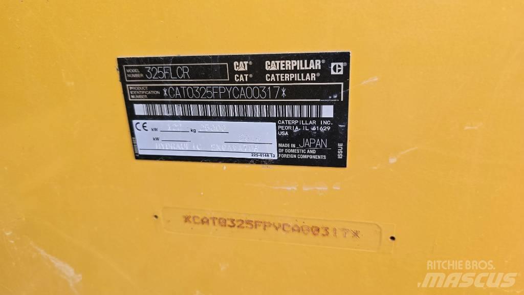 CAT 325 FL CR Roomikekskavaatorid