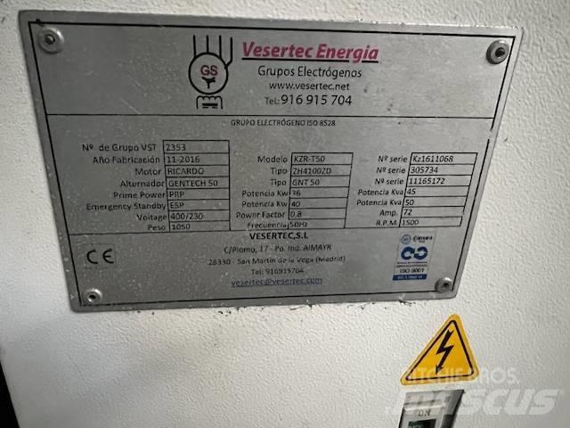  VESERTEC KZR-T50 Diiselgeneraatorid