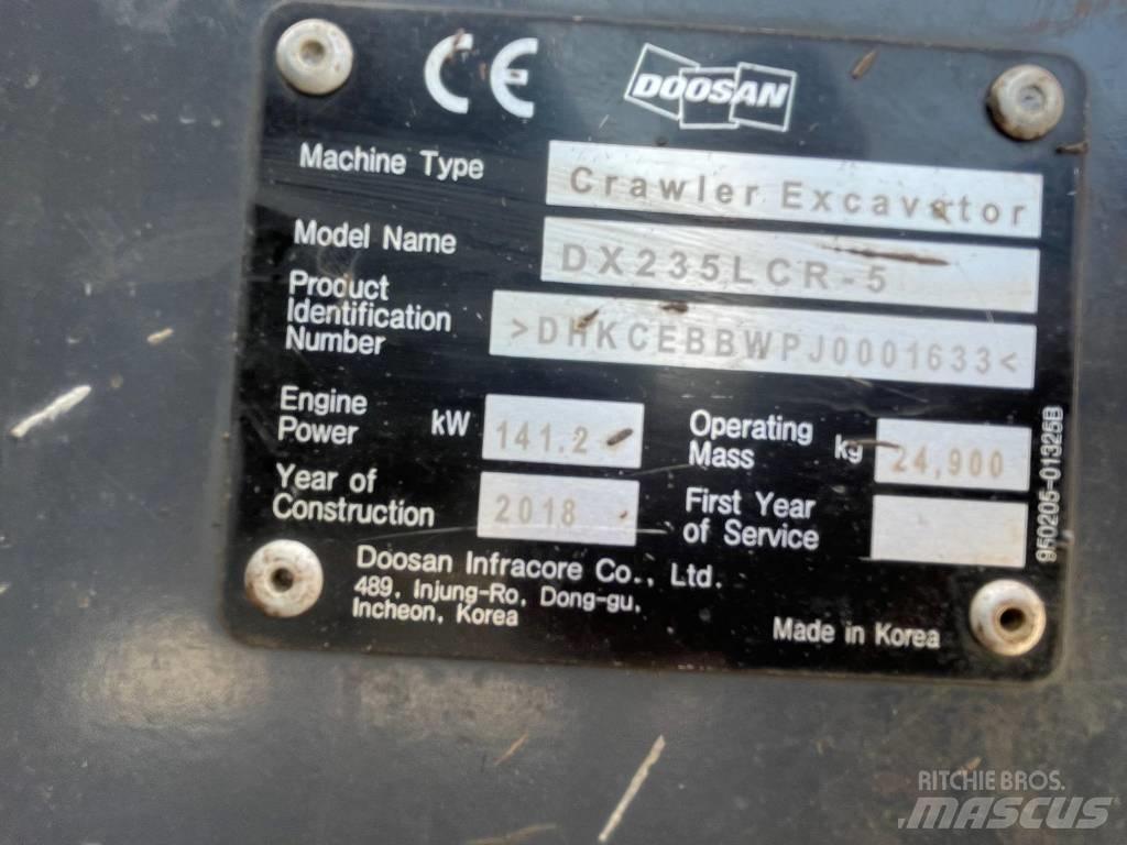 Doosan DX 235 LCR-5 Roomikekskavaatorid