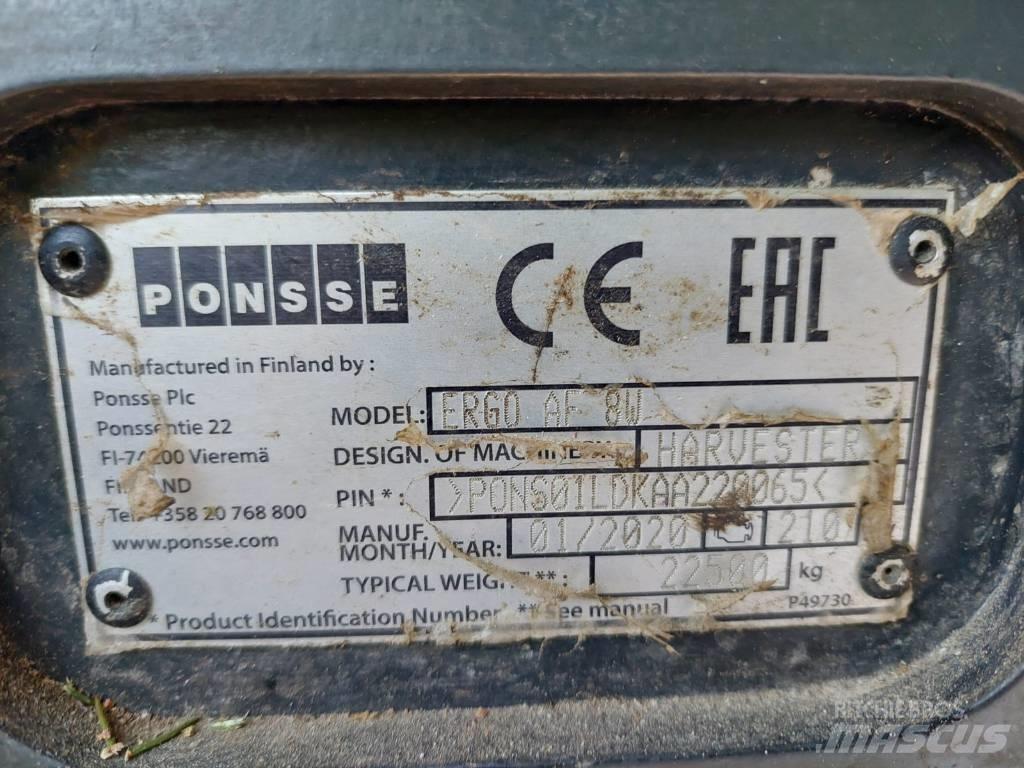 Ponsse Ergo AF 8W Harvesterid