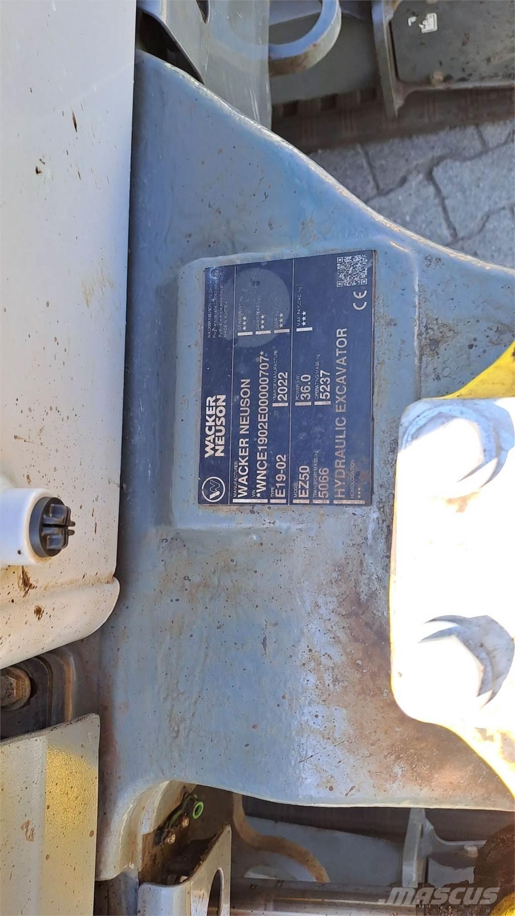 Wacker Neuson EZ50 Roomikekskavaatorid