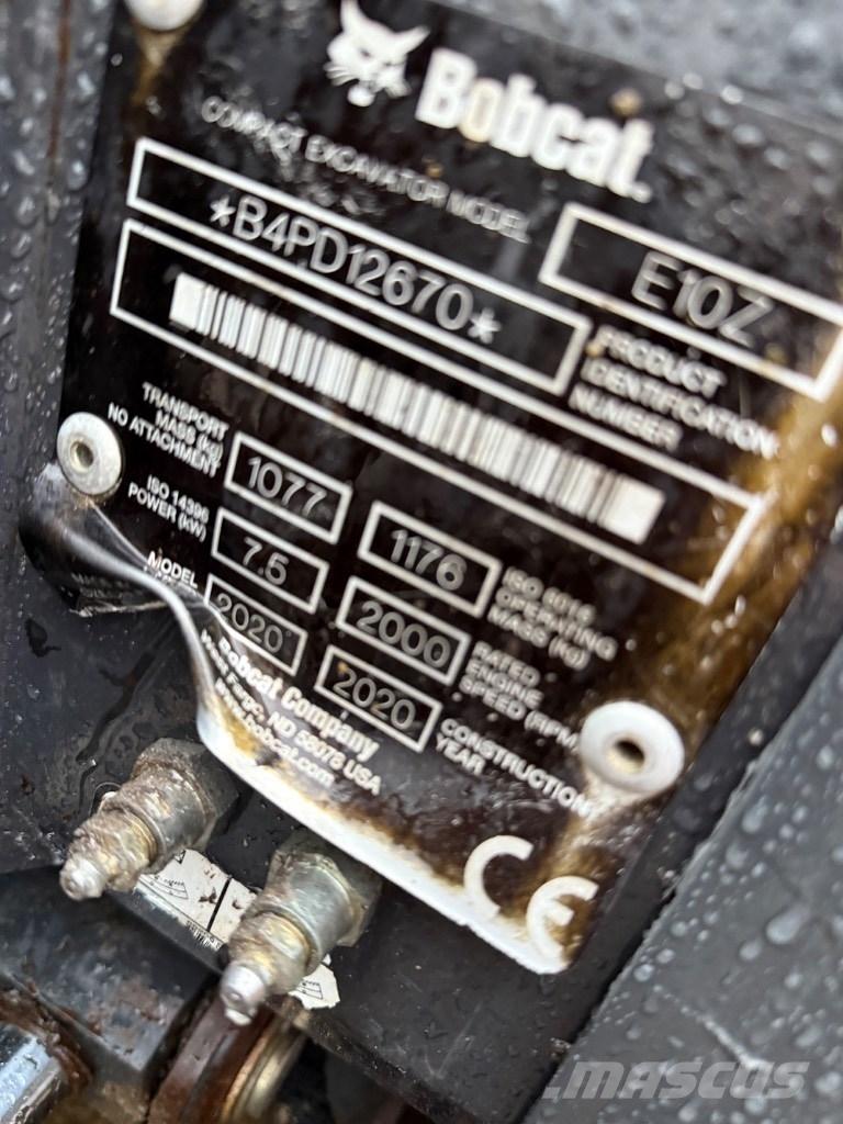 Bobcat E 10z Miniekskavaatorid < 7 t