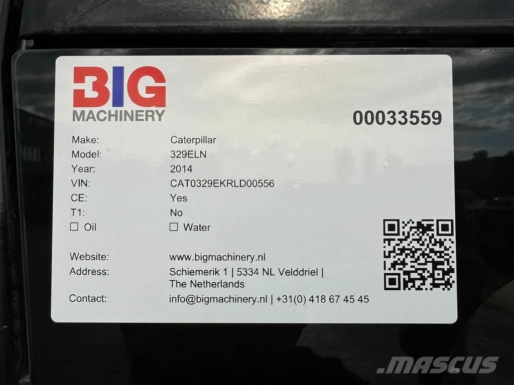 CAT 329ELN Roomikekskavaatorid
