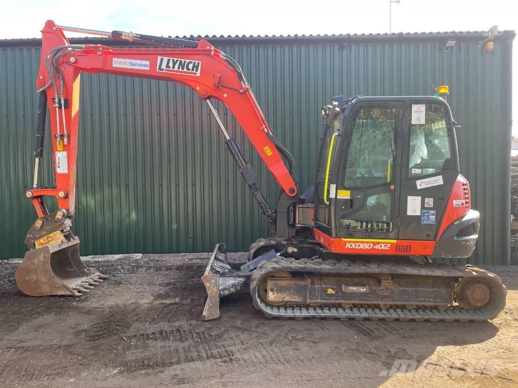 Kubota KX 080-4a2 Väikeekskavaatorid 7t-12t