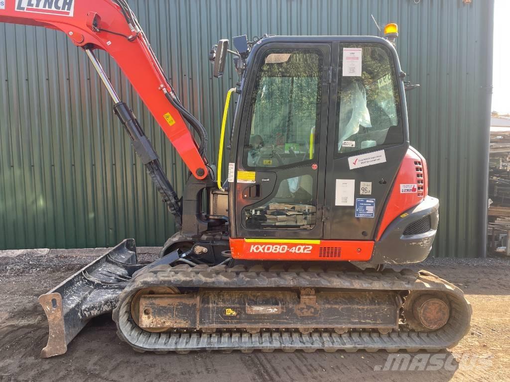 Kubota KX 080-4a2 Väikeekskavaatorid 7t-12t