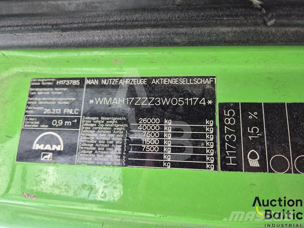 MAN TGA26.310 Prügiautod