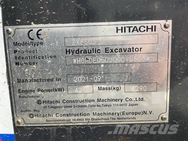Hitachi ZX 85 US-6 Väikeekskavaatorid 7t-12t
