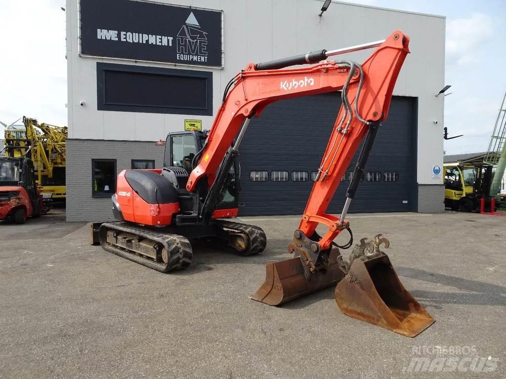 Kubota KX080-4CX Roomikekskavaatorid
