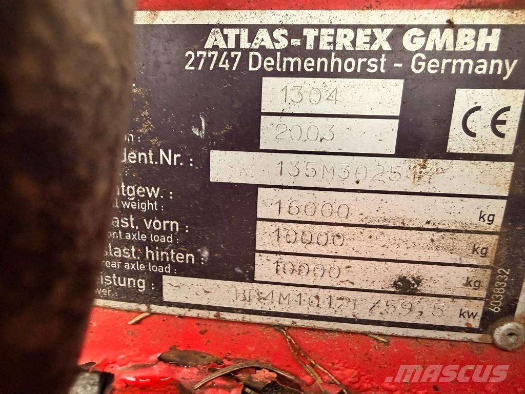 Atlas 1304 Ratasekskavaatorid