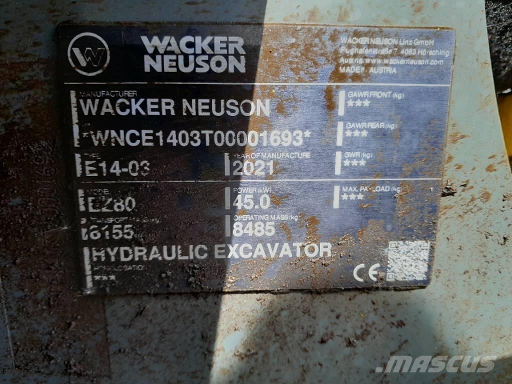 Wacker Neuson EZ 80 Roomikekskavaatorid