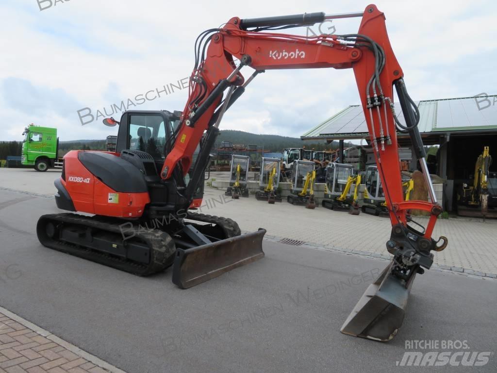 Kubota KX 080-4 Miniekskavaatorid < 7 t