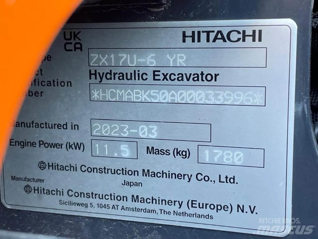 Hitachi ZX17U Miniekskavaatorid < 7 t