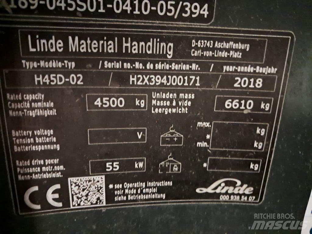 Linde H45D-02 Diiseltõstukid