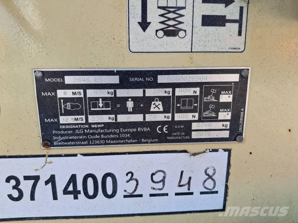 JLG 2646ES Käärtõstukid