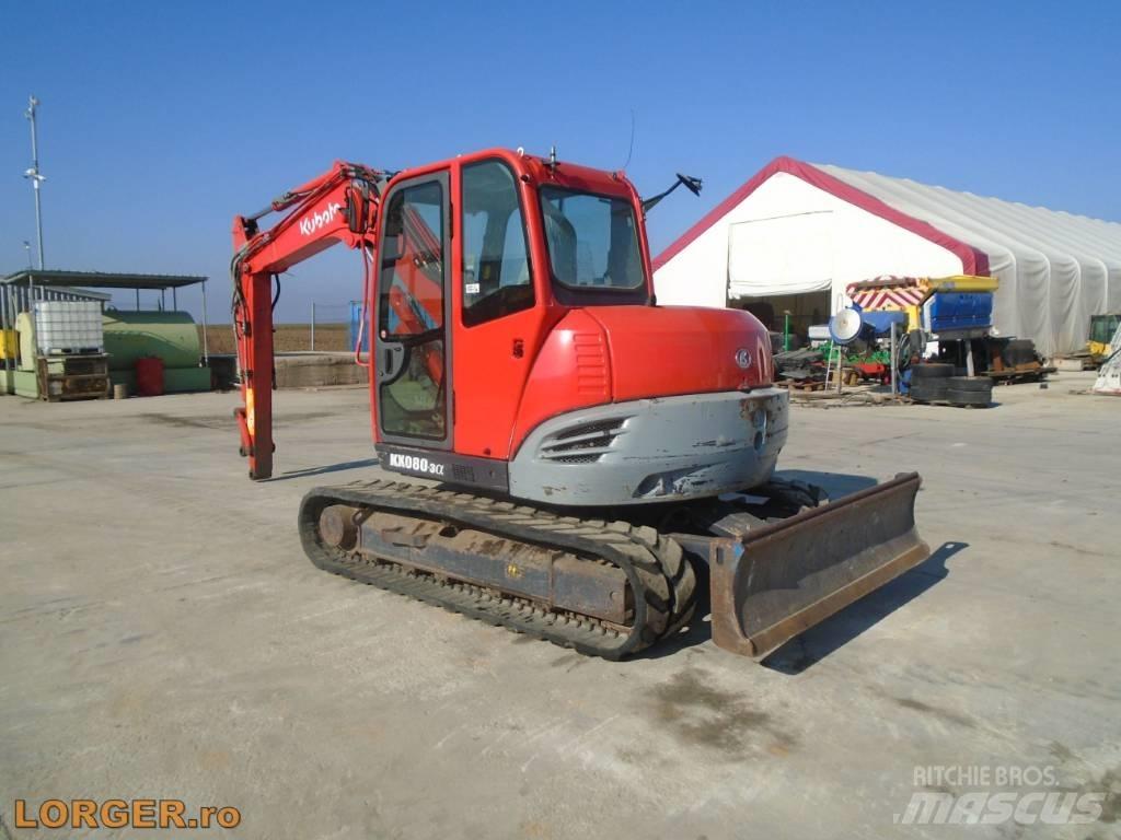 Kubota KX 080-3 Roomikekskavaatorid