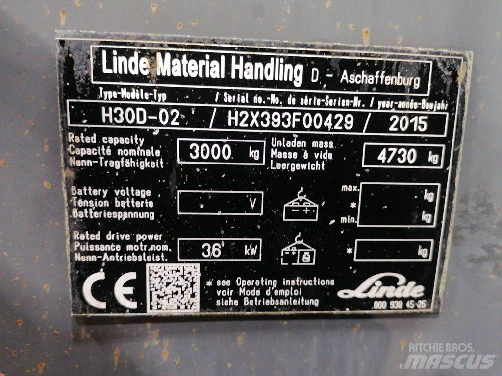 Linde H30D-02 Diiseltõstukid