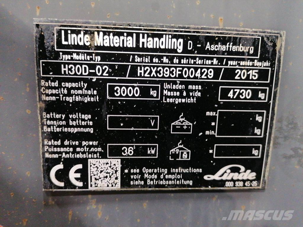 Linde H30D-02 Diiseltõstukid