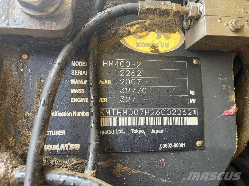 Komatsu HM400-2 Liigendraamiga pinnaseveokid
