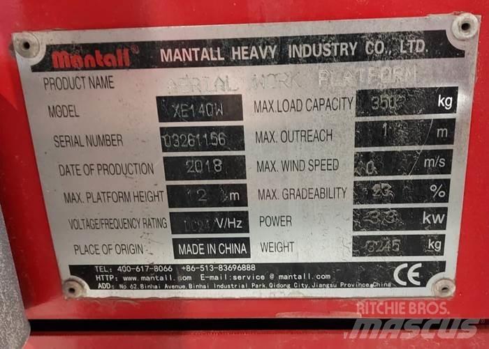Mantall XE140W Käärtõstukid