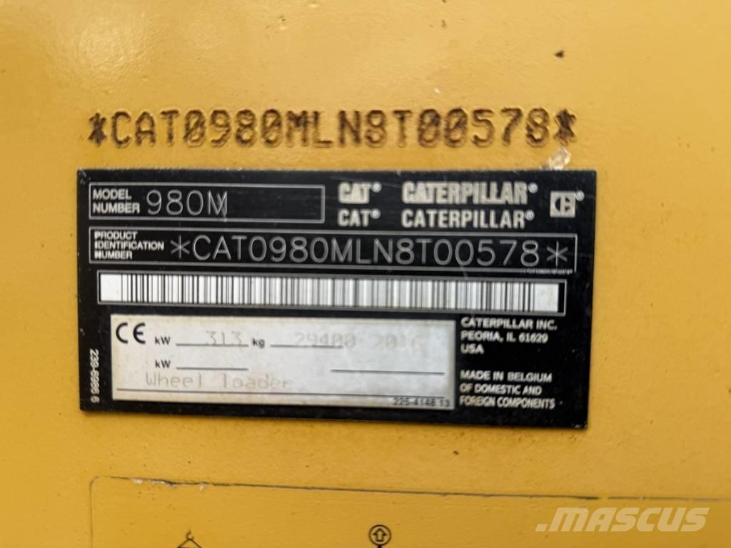 CAT 980M shovel + Bak Rataslaadurid