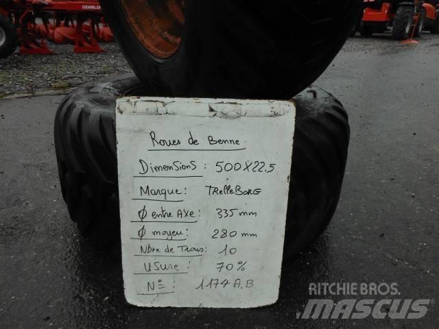 Trelleborg 500/22.5 Rehvid, rattad ja veljed